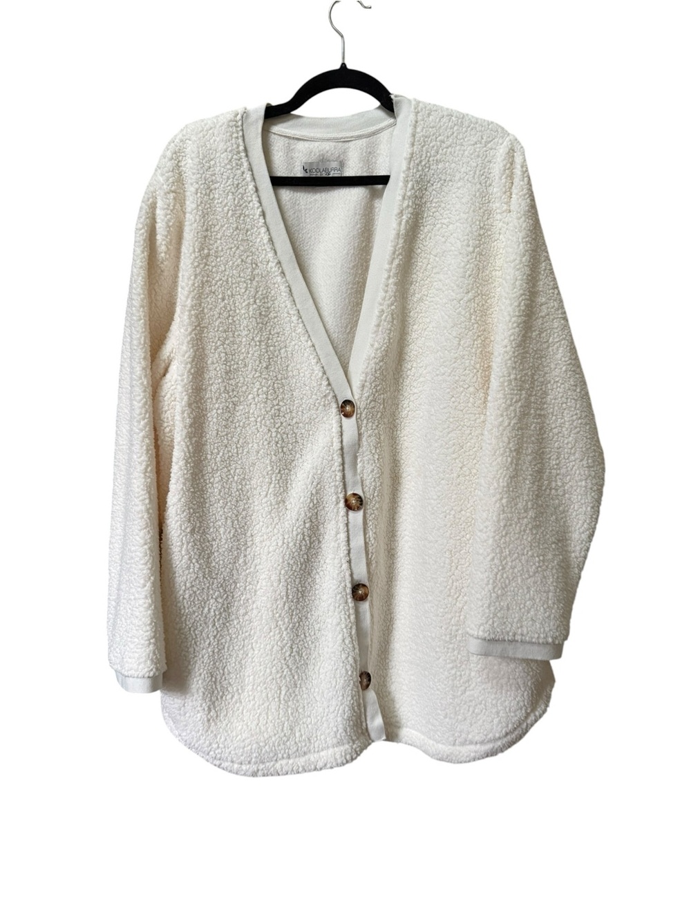 Kookaburra by UGG Cream Sherpa Button-Front Cardigan